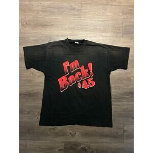 Vintage Chicago Bulls T-Shirt Men's Black Short Sleeve Michael Jordan #45 90s